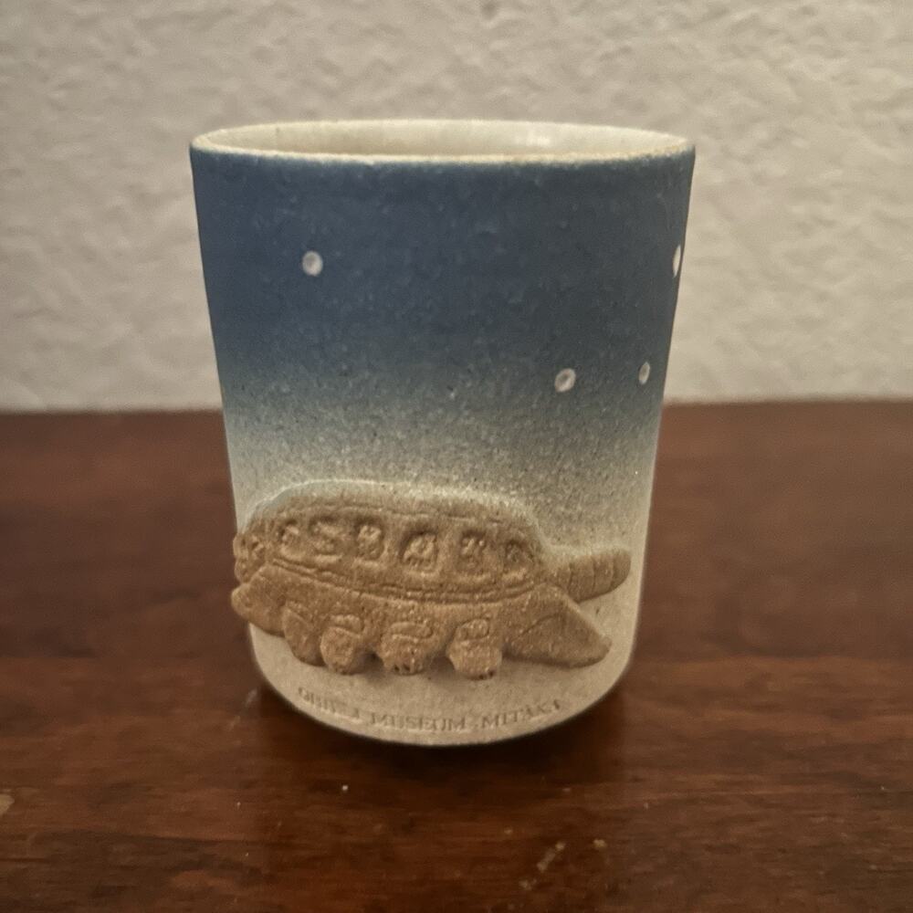Studio Ghibli Rare Ceramic Teacup With Cat Bus. Made in Japan Ghibli Museum